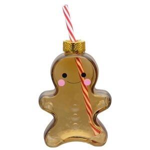 NEW Merry Moments Gingerbread Man Ornament Sipper Cup With Straw Aldi VIRAL